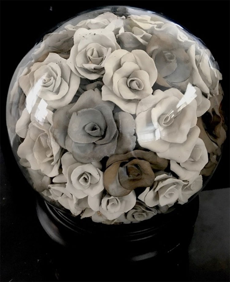 Gift ( air dry clay in glass dome ) title=