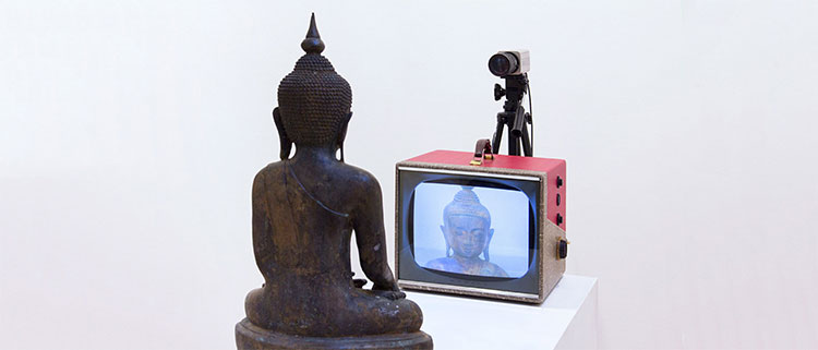 Nam June Paik - V Buddha, 1992